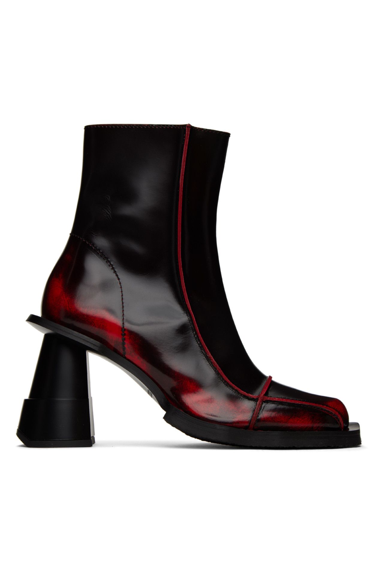 SSENSE Black & Red Elle Driver Boots
