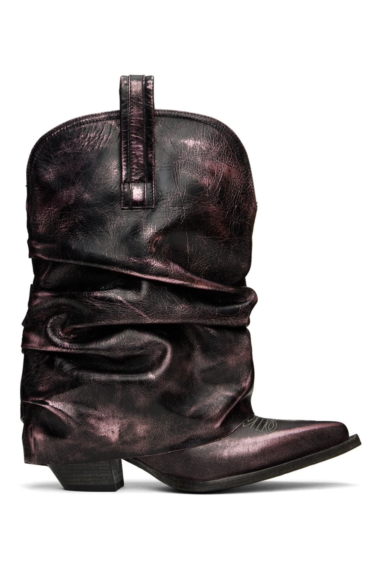 SSENSE Black & Pink Low Rider Cowboy Boots