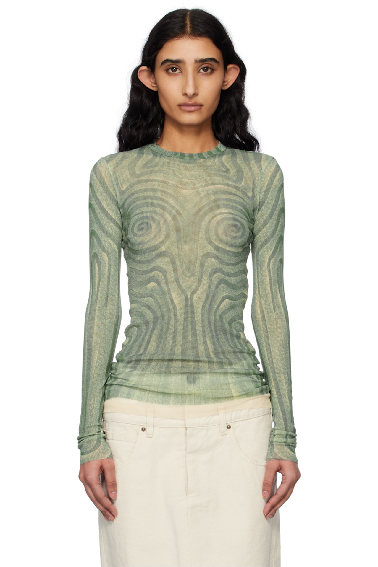 Blue 'The Spirale' T-shirt