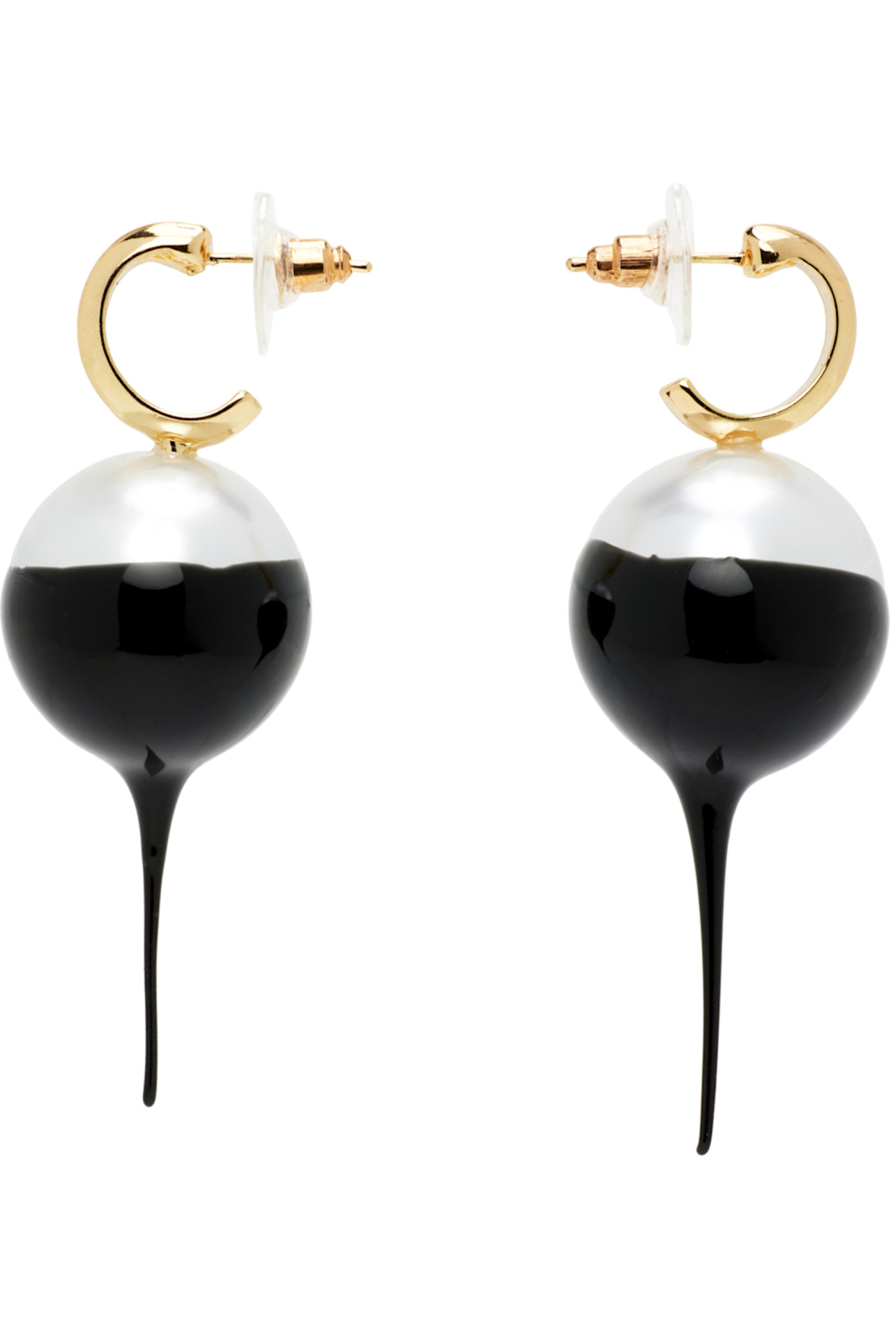 SSENSE Dipped Pearl Earrings