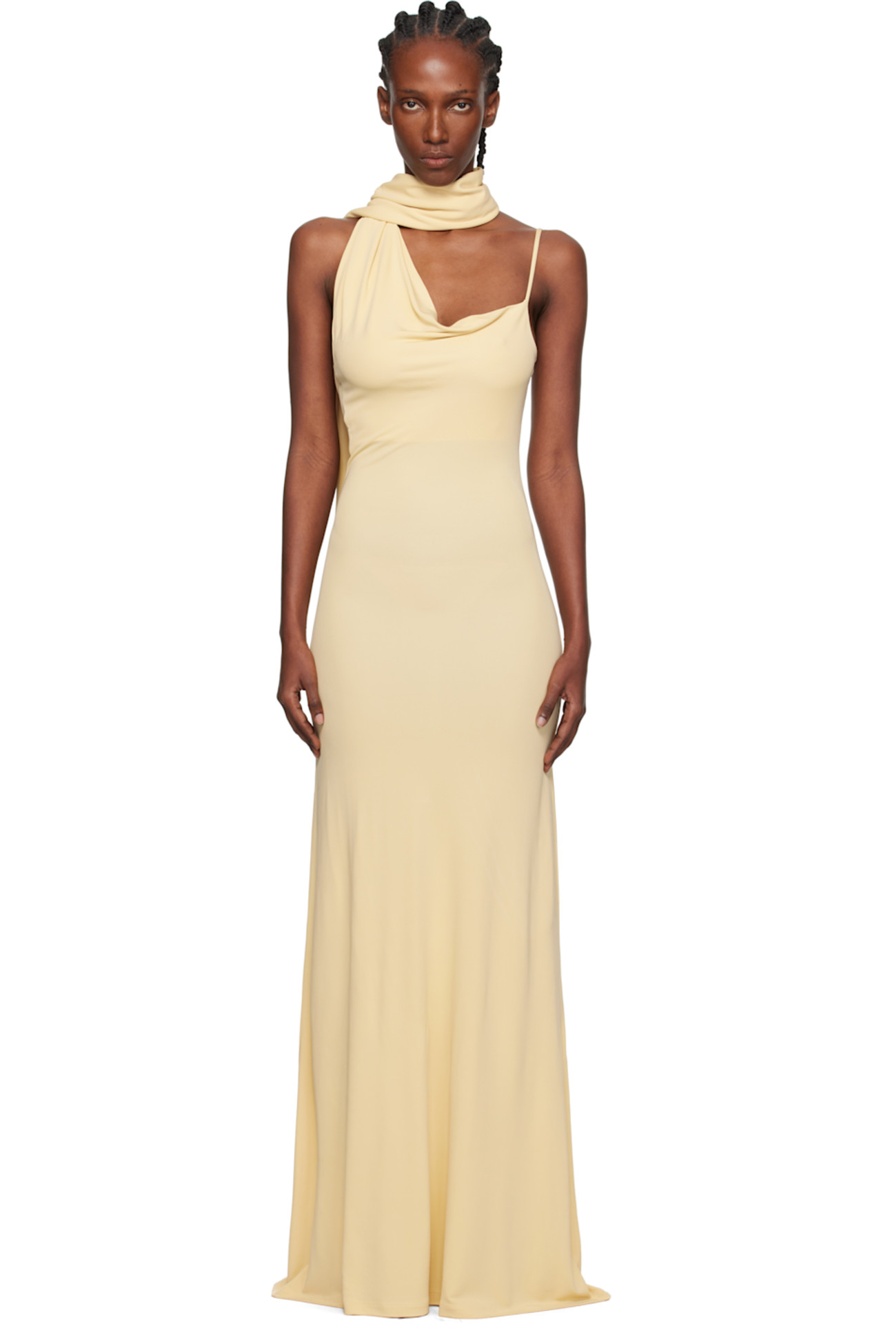 SSENSE Yellow Wisp Maxi Dress