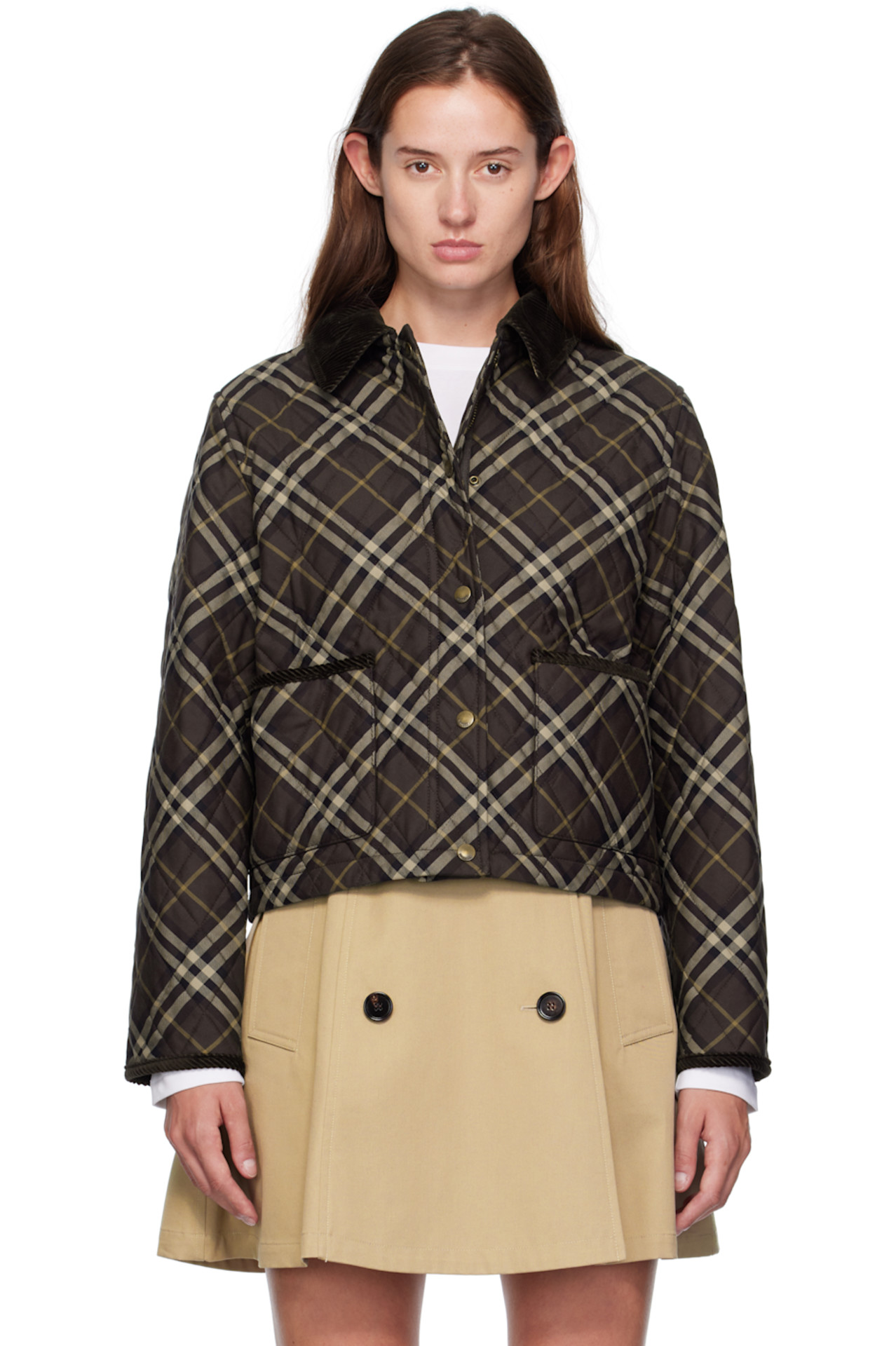 Burberry Brown & Gray Oldham Jacket