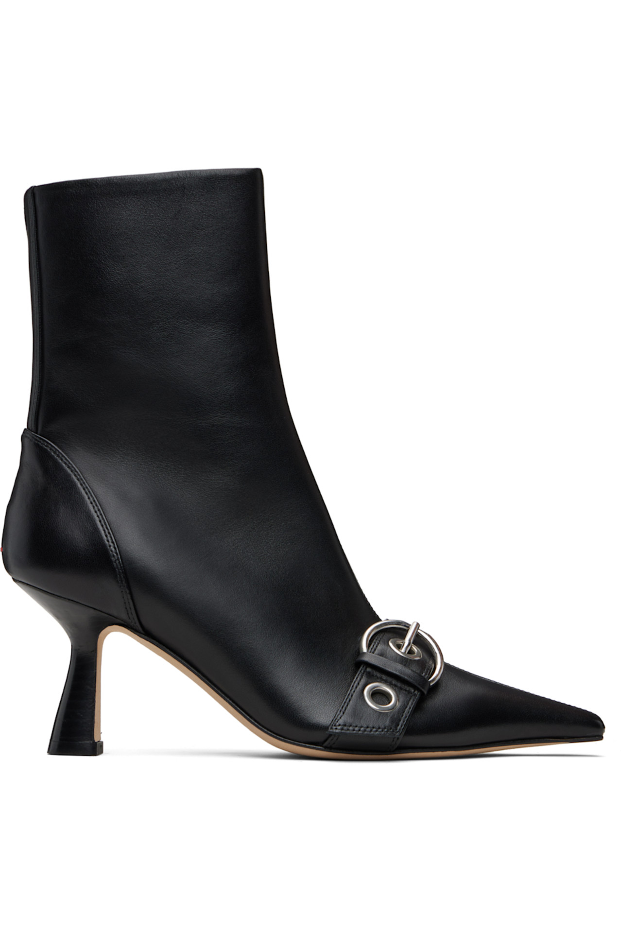 SSENSE Black Halima Eyelet Pointed Boots