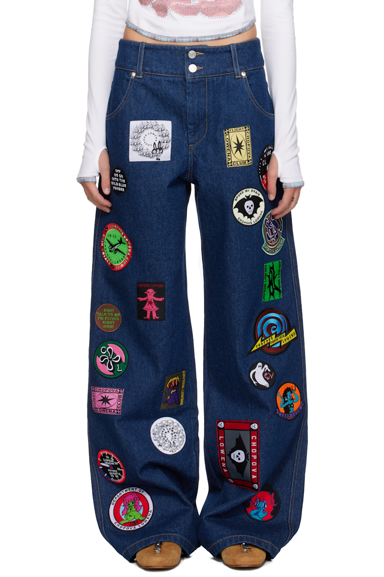 SSENSE Navy Wicko Jeans