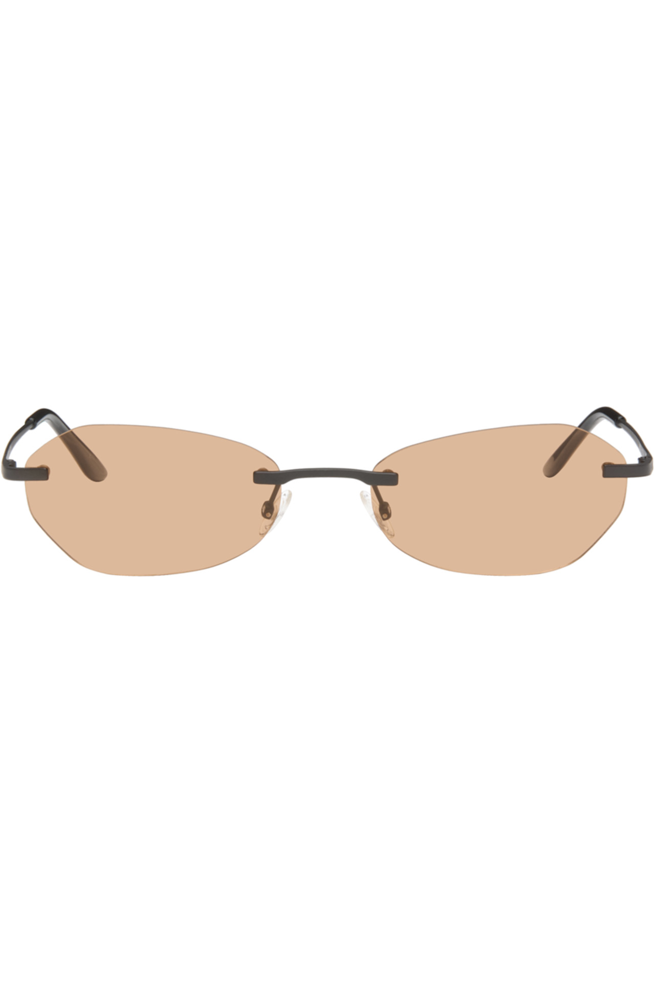 SSENSE Black & Orange Adorable Sunglasses