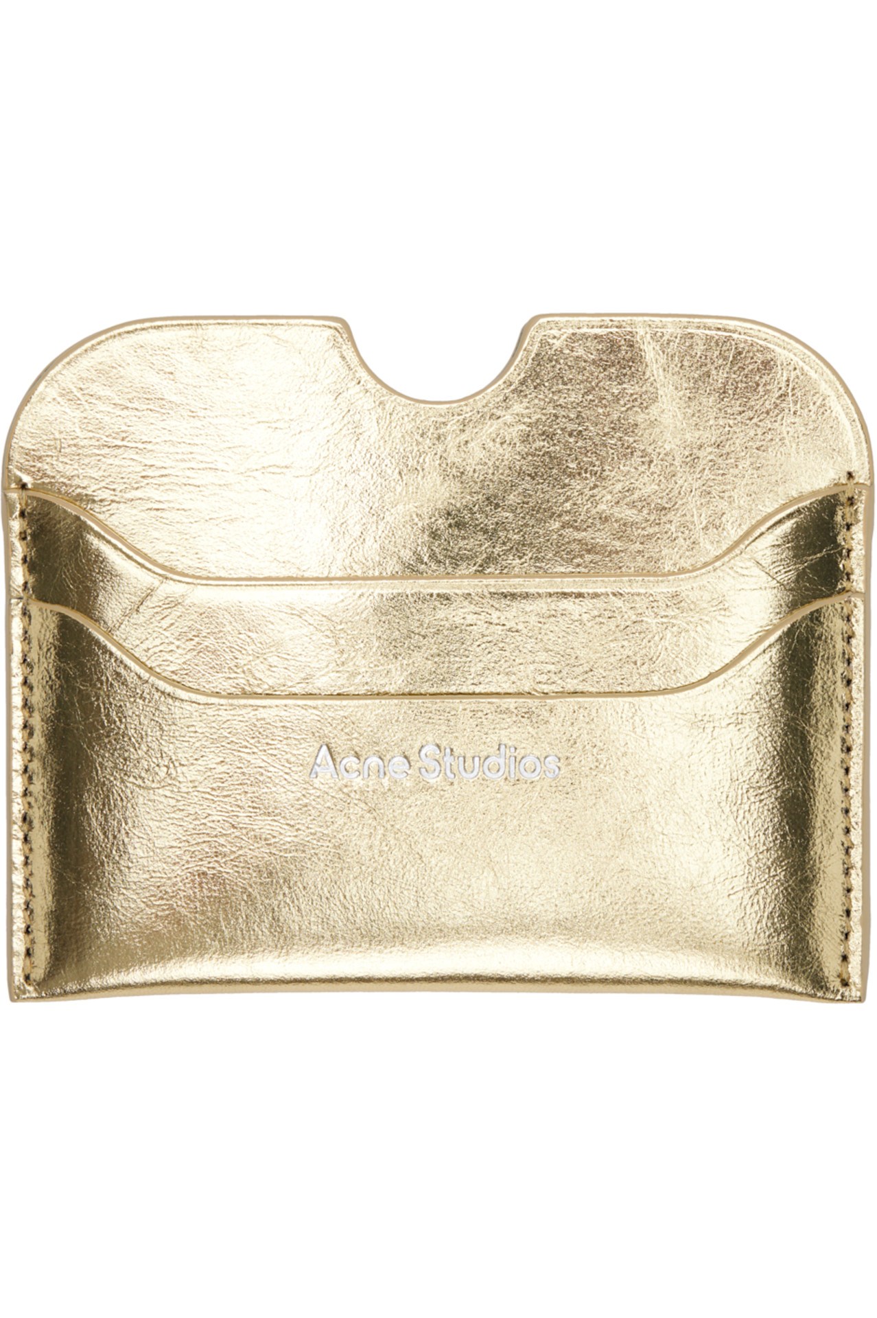 Gold Embossed-Logo Card Holder