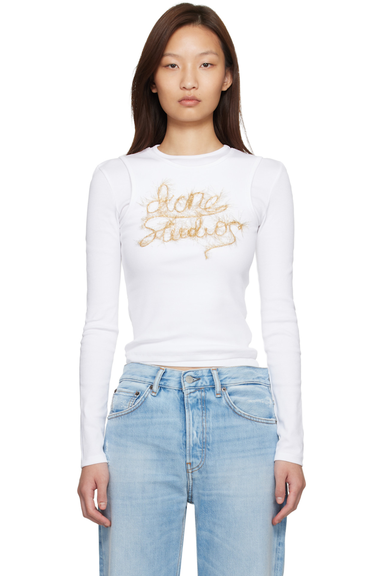 White Layered Logo T-shirt