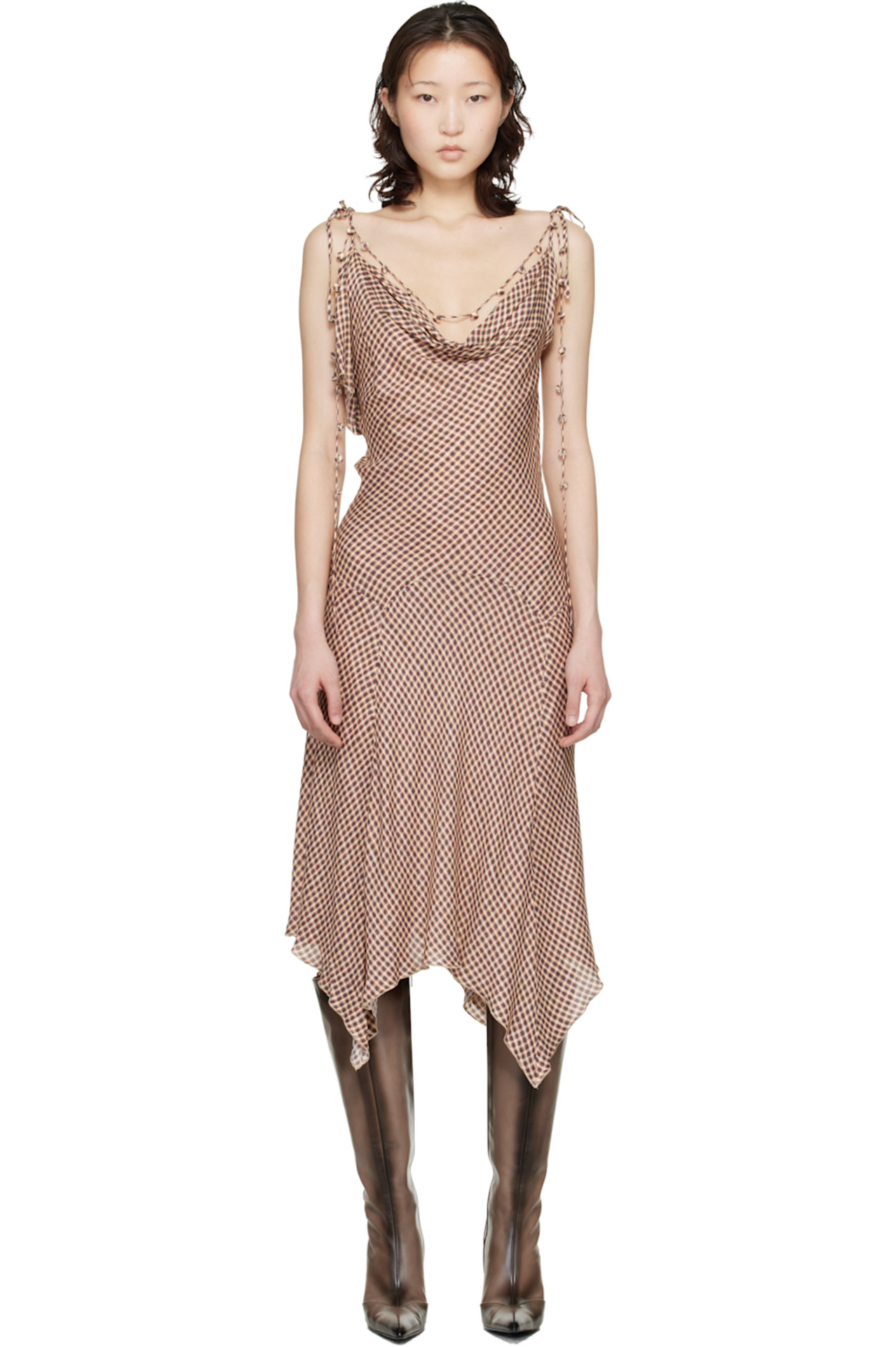 SSENSE Beige Tess Midi Dress