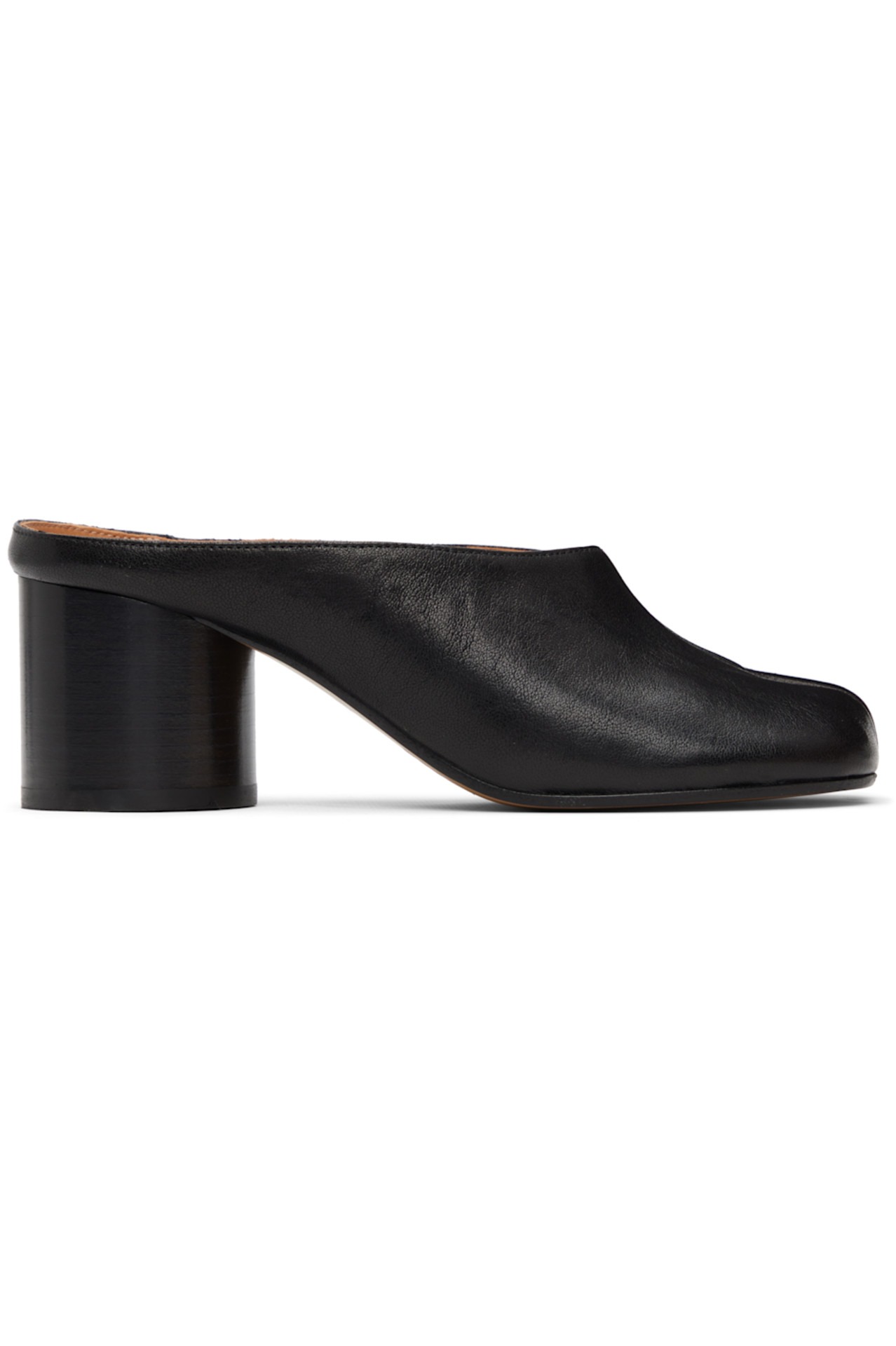 SSENSE Black Tabi Décolleté Mule Heels