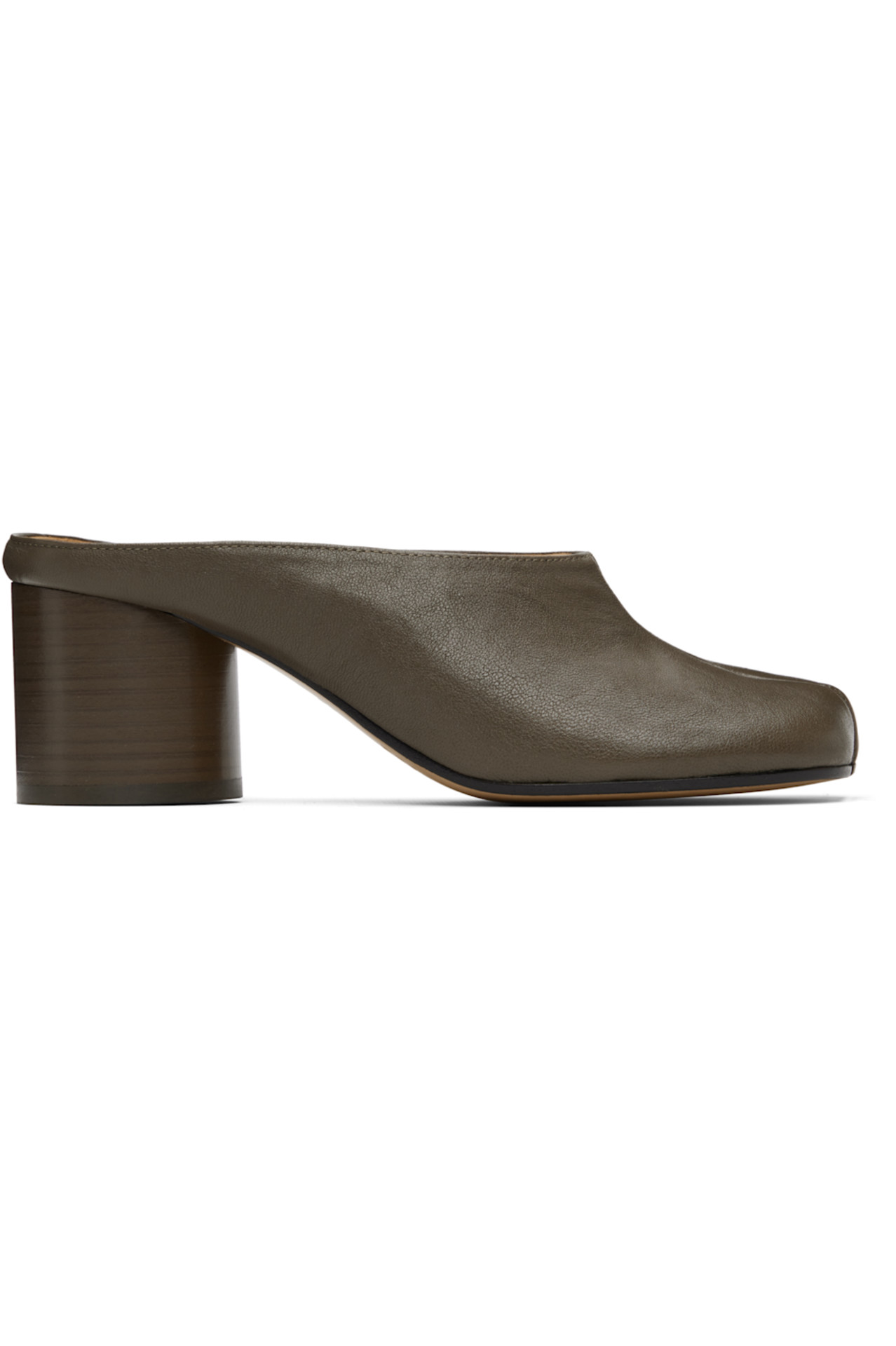 SSENSE Brown Tabi Décolleté Mule Heels