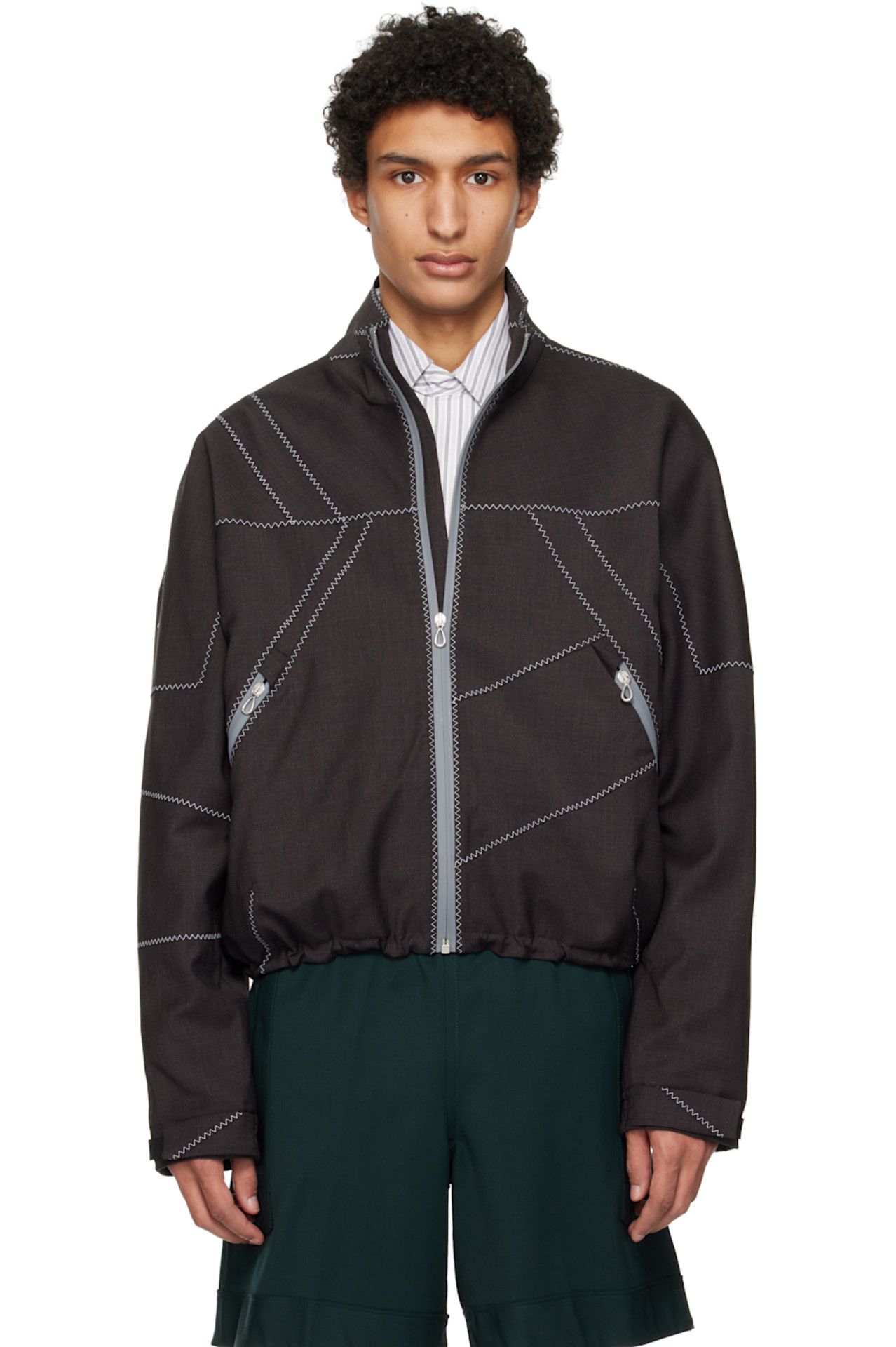 Kiko Kostadinov Brown Fosco Jacket