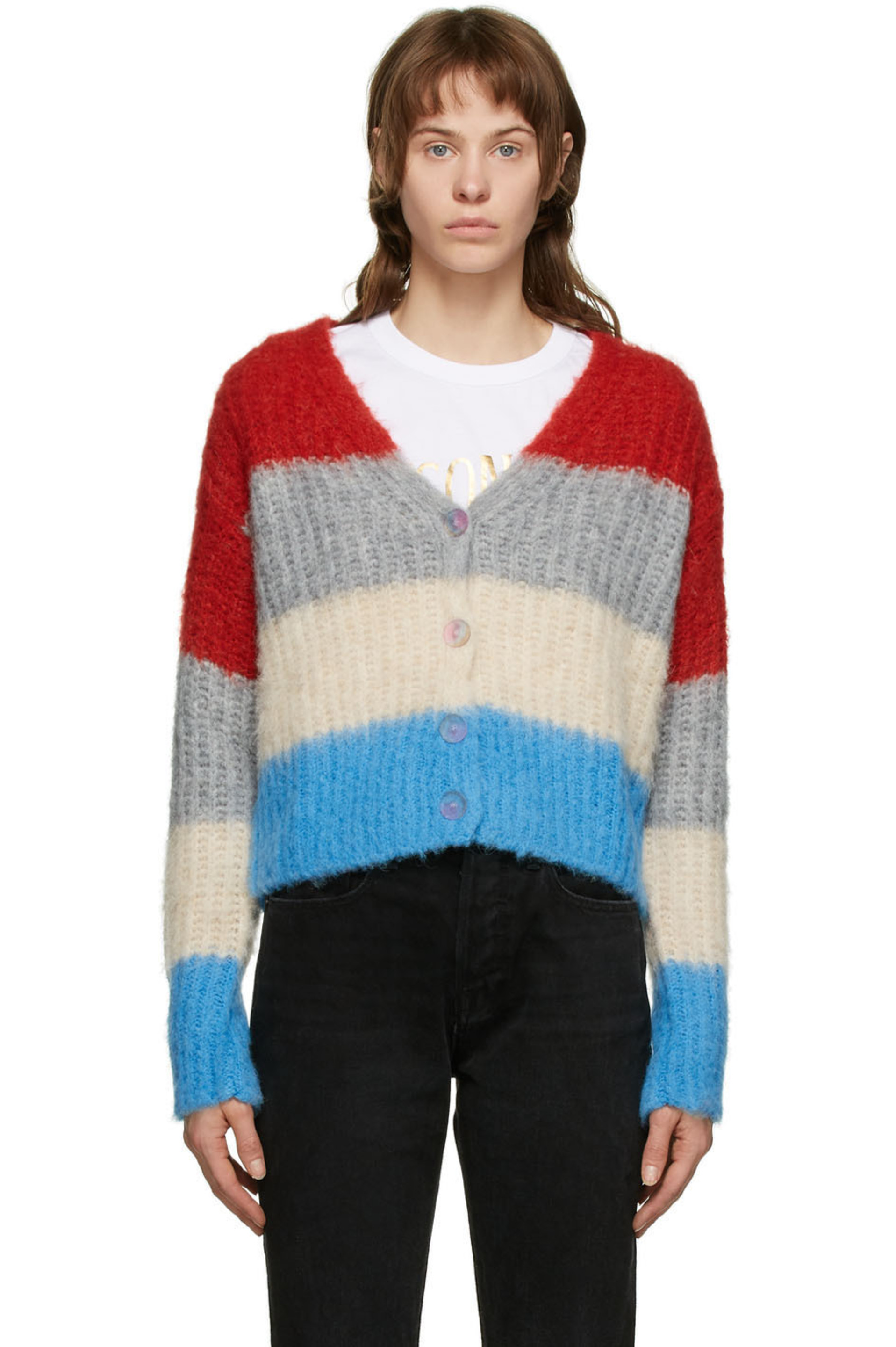 MAISON KITSUNÉ/マルチカラー カーディガン