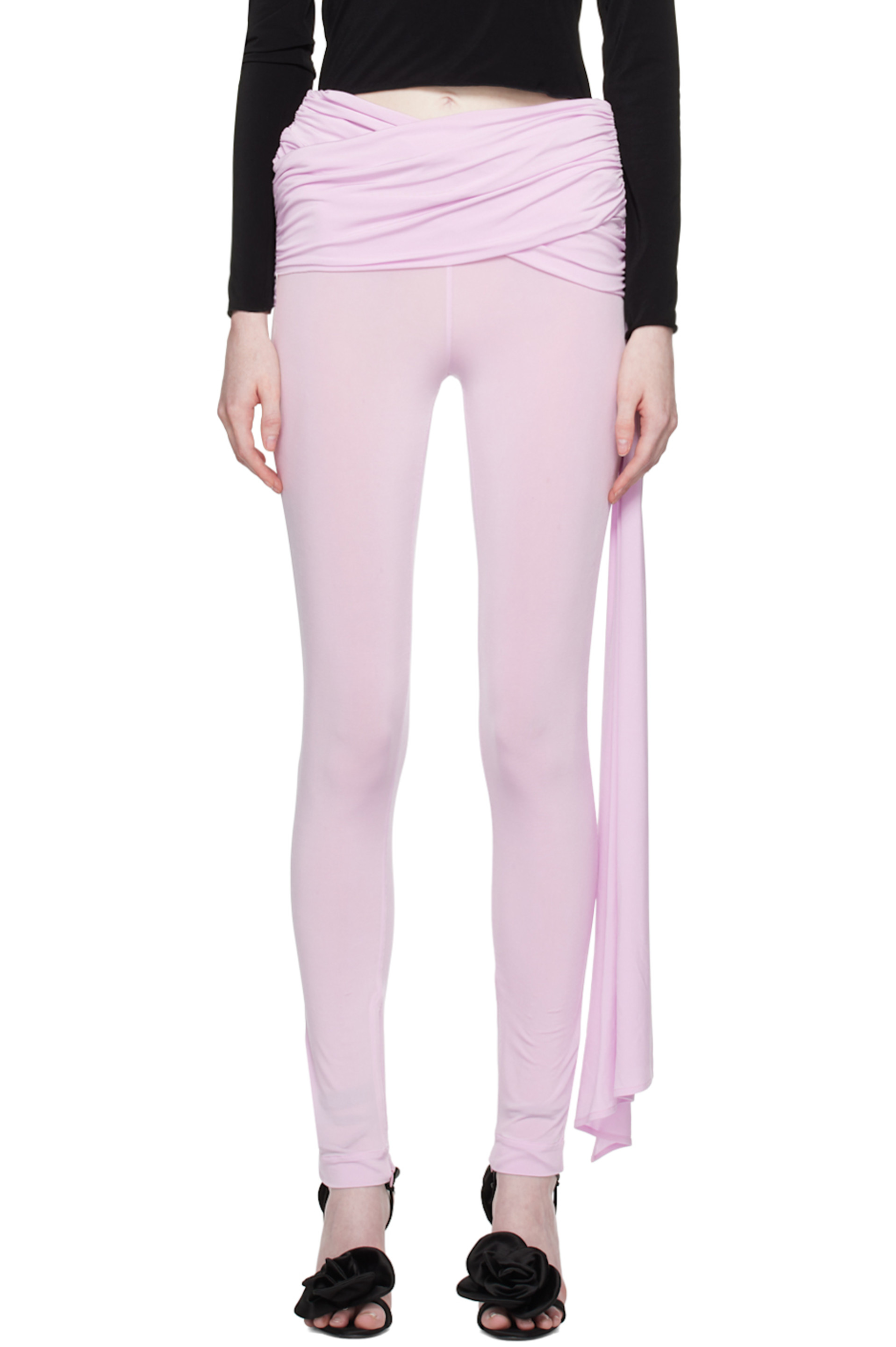Pink Layered Leggings