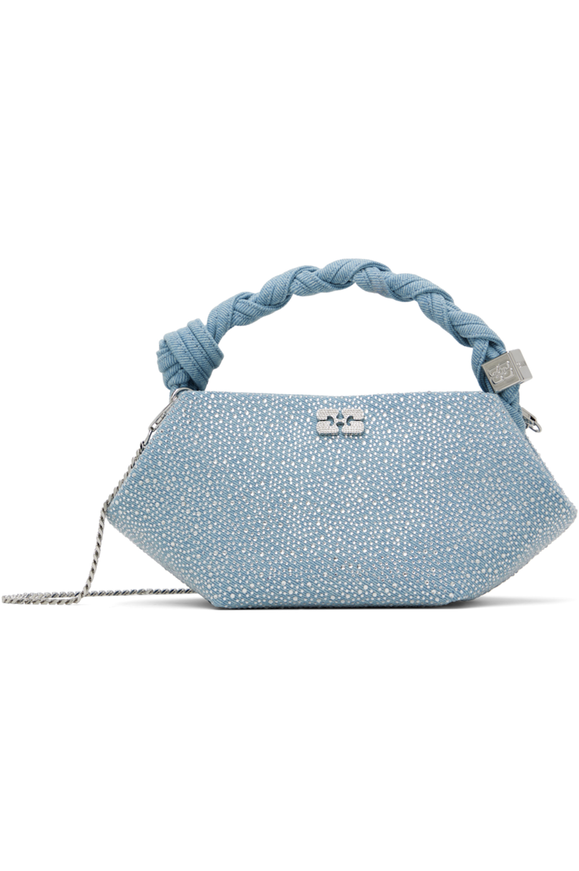 GANNI - Mini sac bleu - Bou