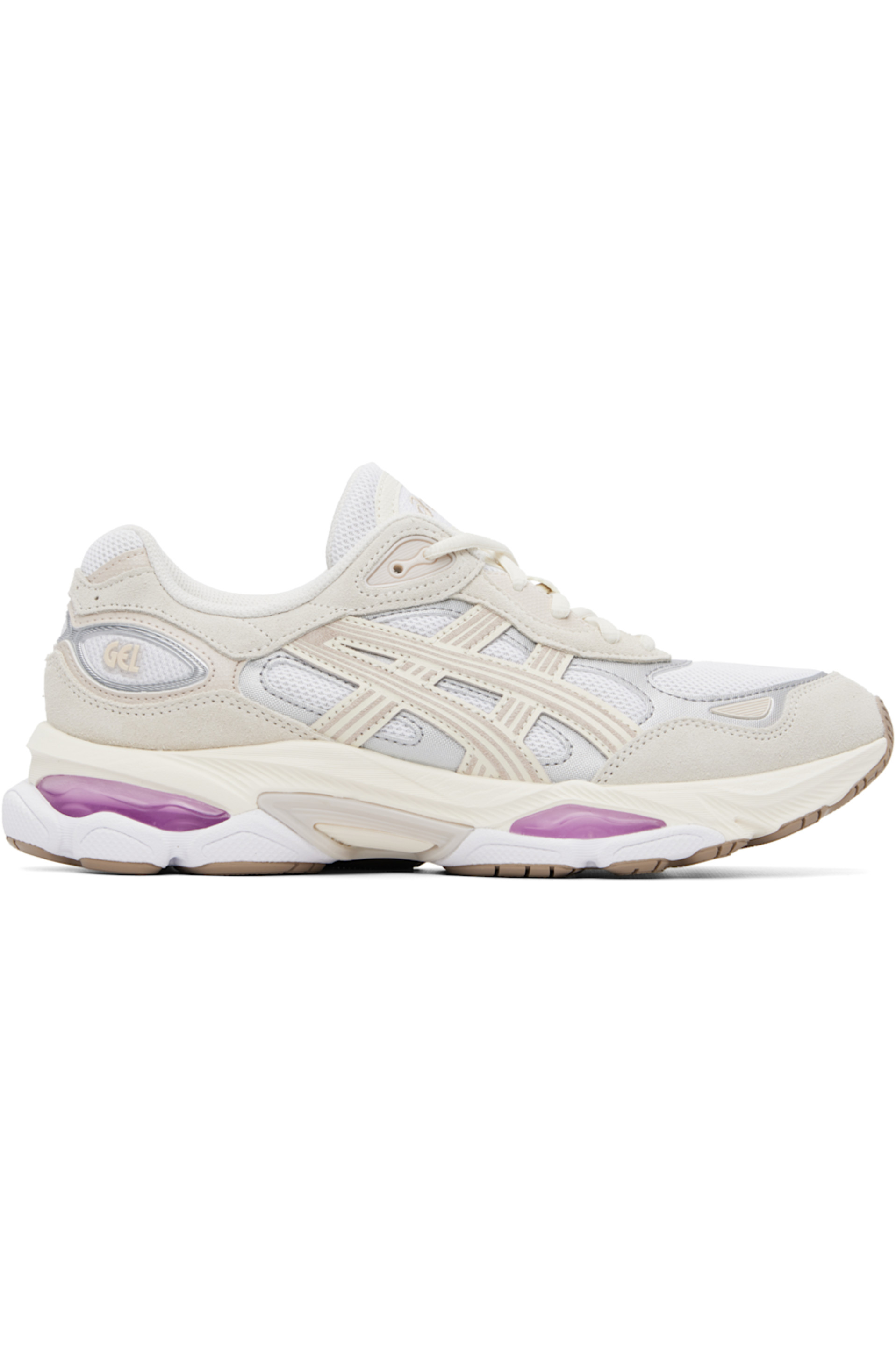 Off-White & Pink Gel-NYC 2.0 Sneakers