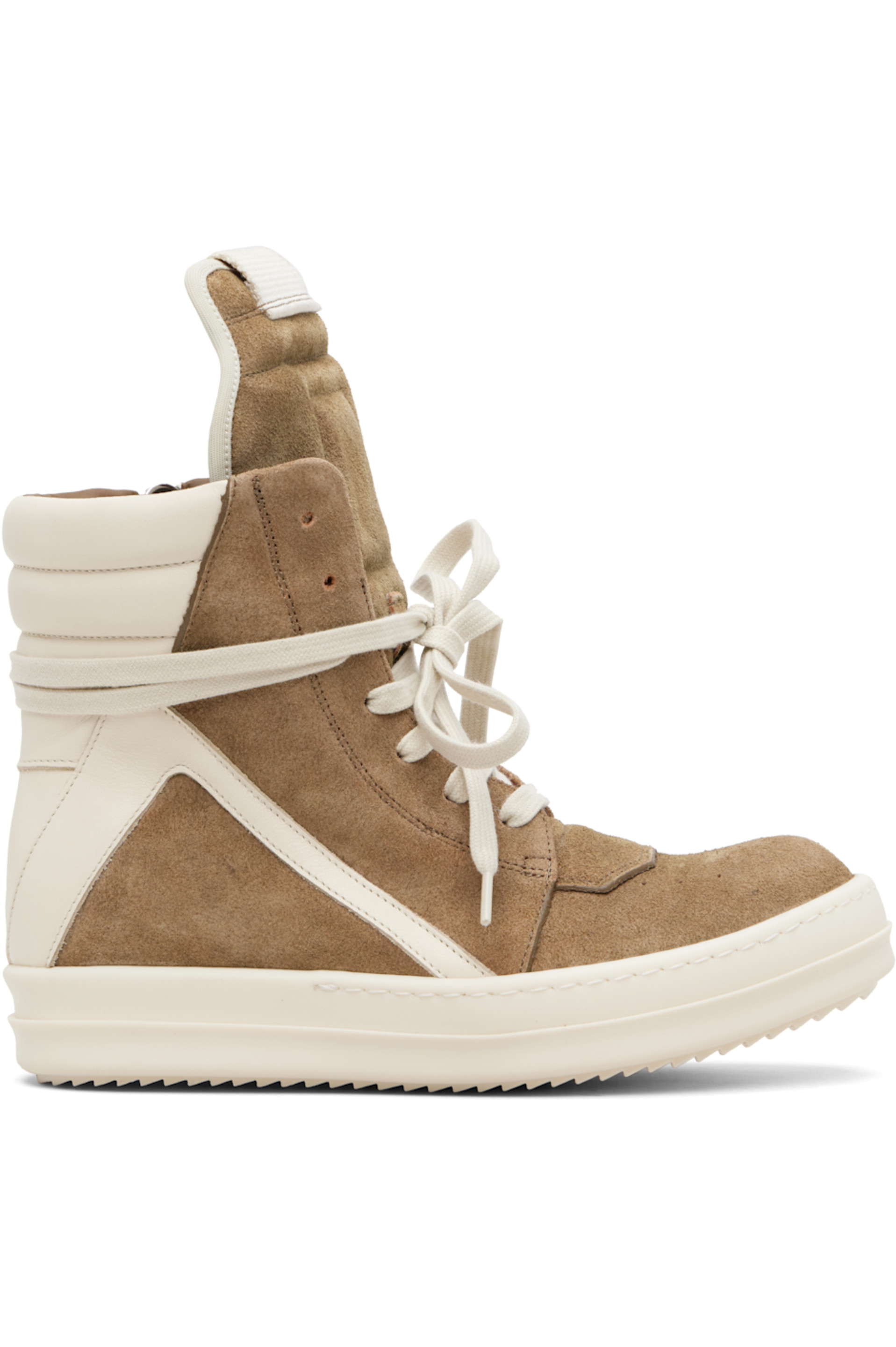 Beige Temple Geobasket Sneakers