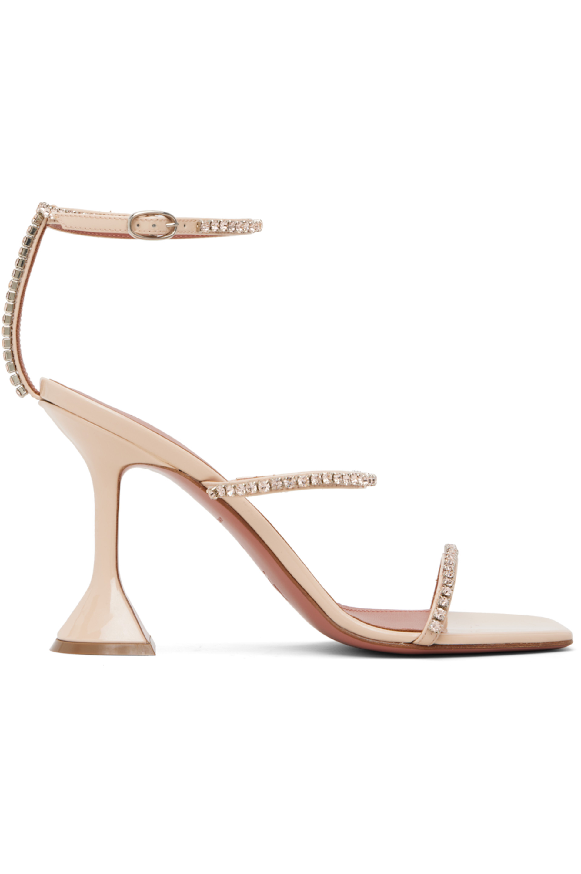 Beige Gilda 95 Heeled Sandals