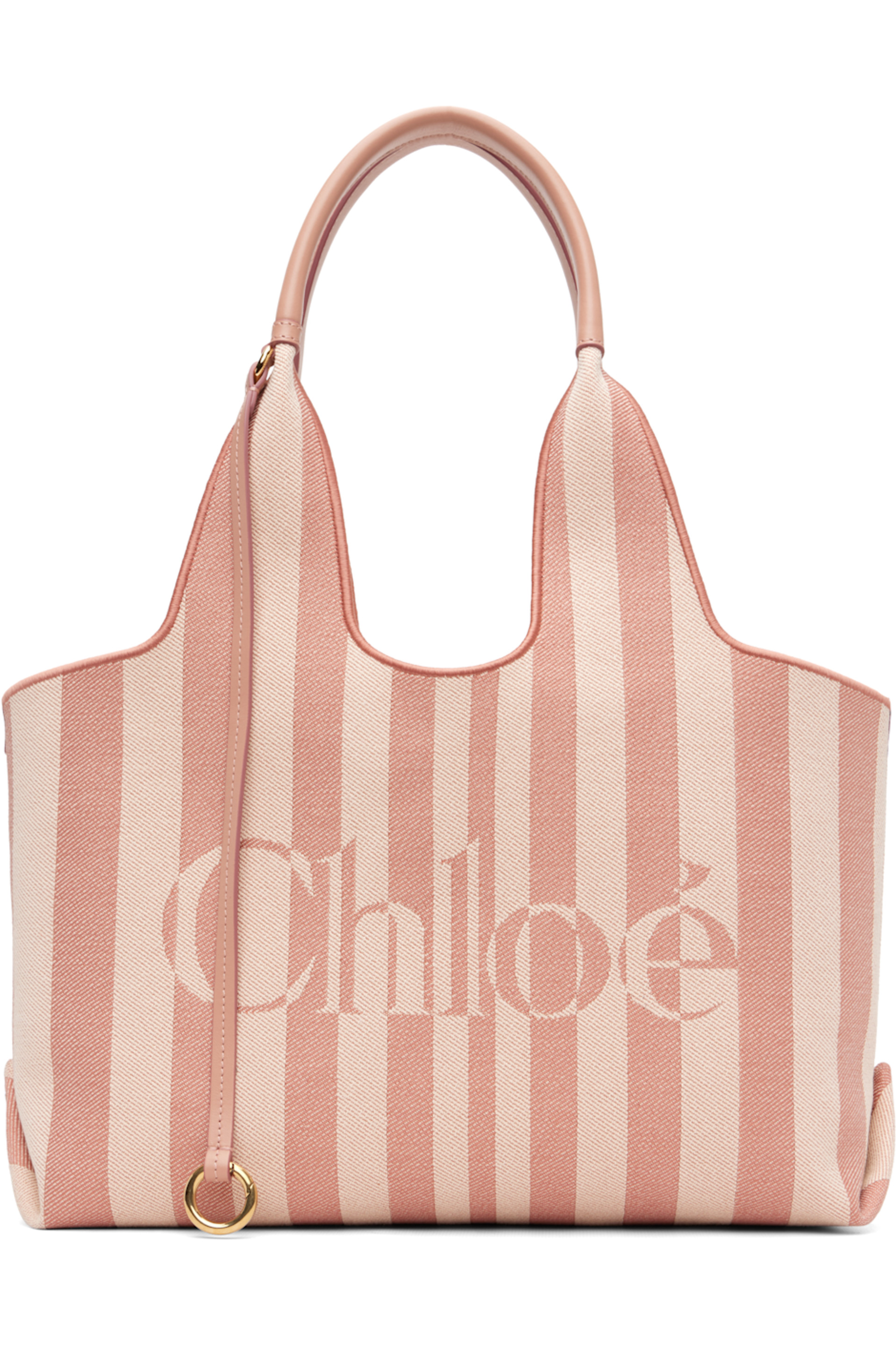 Pink 'Chloé Stripy' East-West Tote