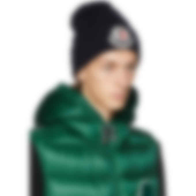moncler navy beanie