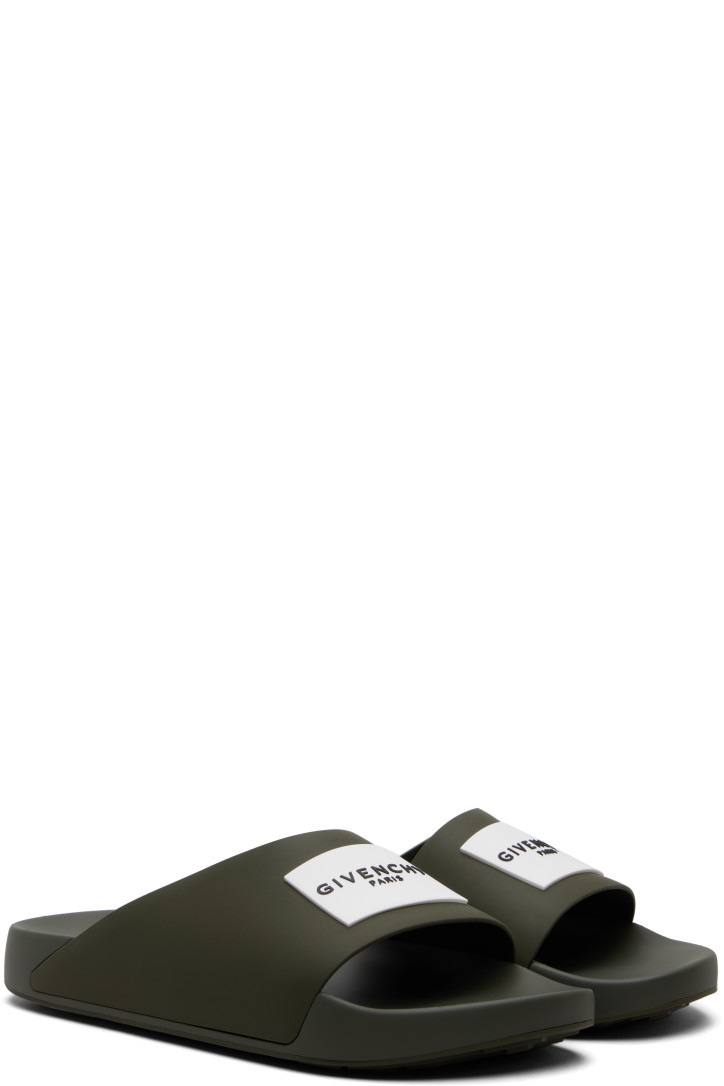 Givenchy Khaki Label Mule Slides — foto 4