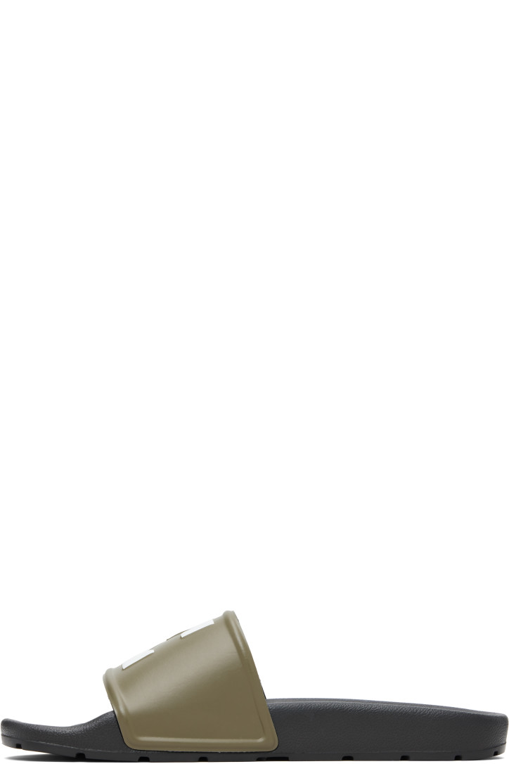 Off-White Black & Khaki Arrow Slides — foto 3