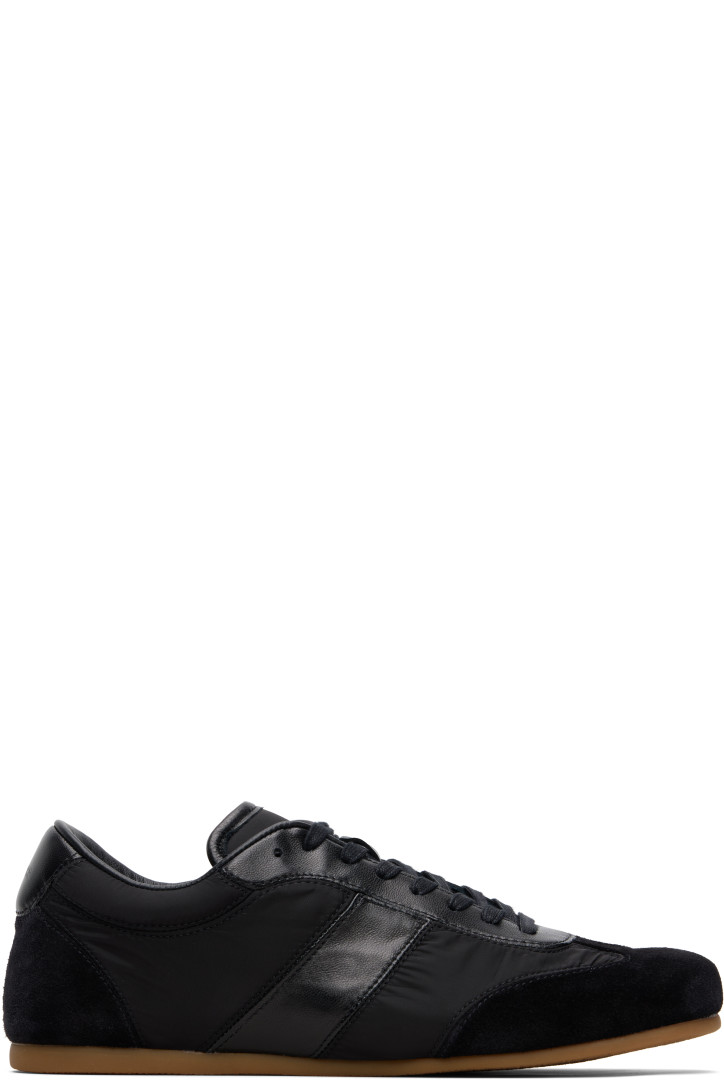 Lemaire Black Soft Runner Sneakers