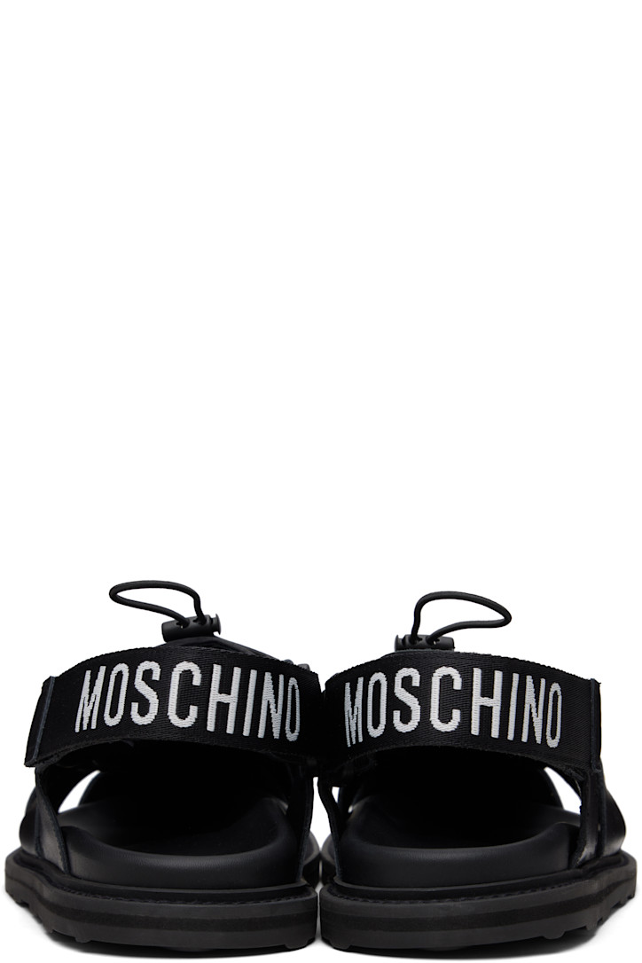 Moschino Black Sporty Sandals — foto 2