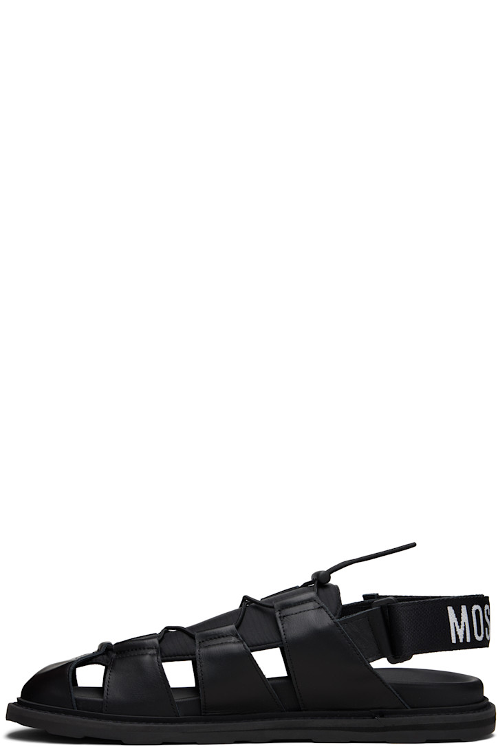 Moschino Black Sporty Sandals — foto 3