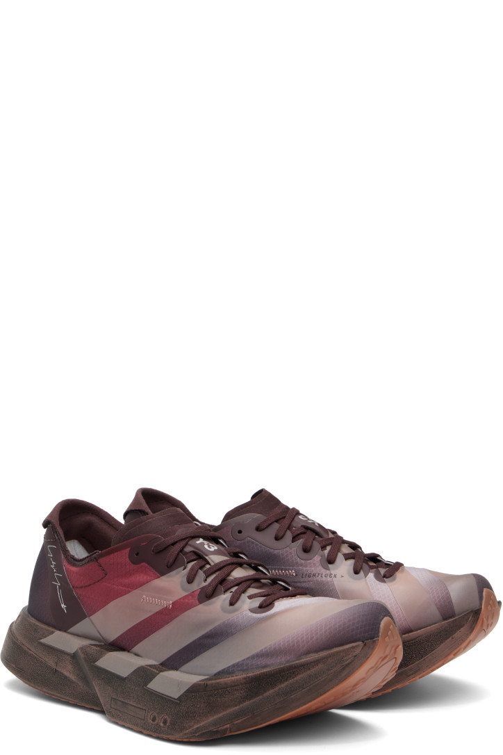 Y-3 Red & Gray Adios Pro 4 Sneakers — photo 4