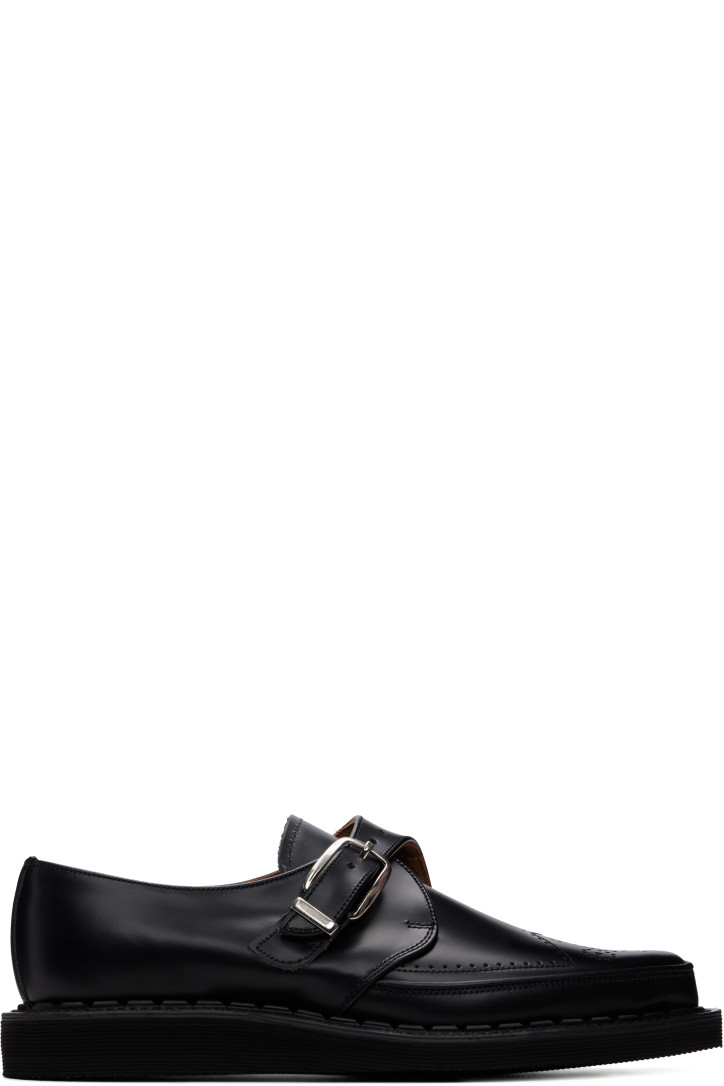 George Cox Black Strummer Monkstraps