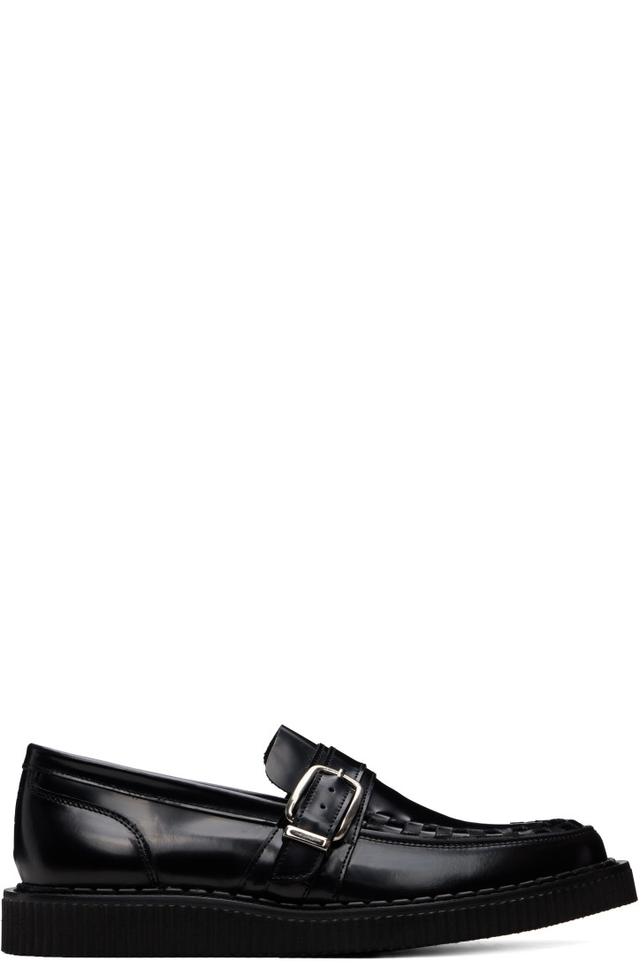 George Cox Black Hatton Monk Loafers