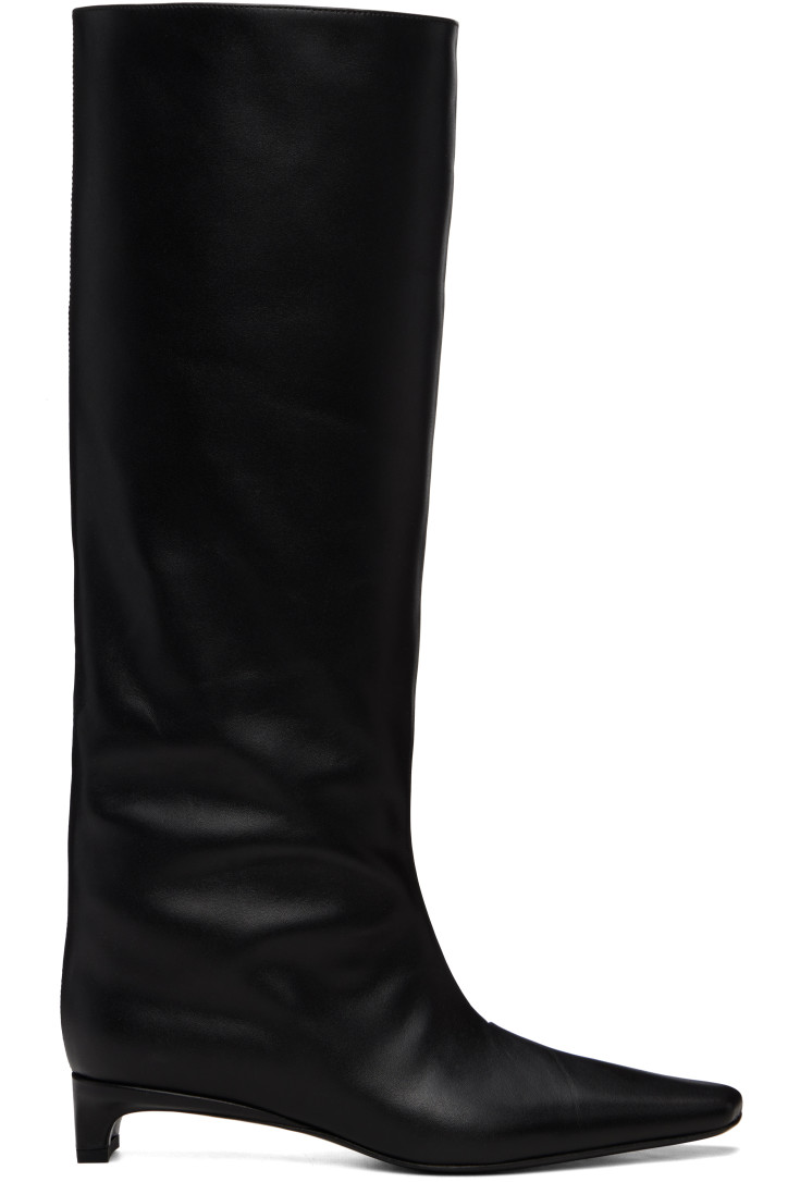 Loulou De Saison Black Haven LDS Kitten Heel Tall Boots
