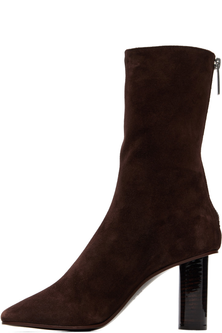 Paris Texas Brown Alice Suede 85 Ankle Boots — foto 3
