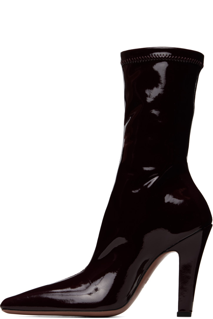 Paris Texas Burgundy Belle 75mm Ankle Boots — foto 3