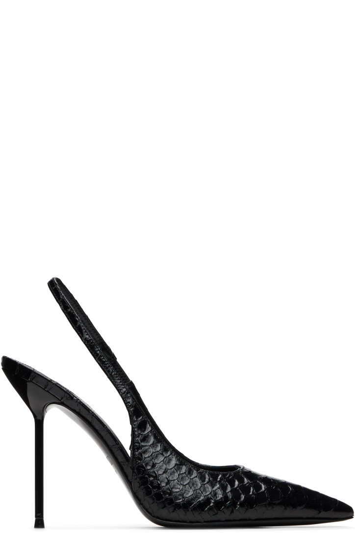 Paris Texas Black Lidia Slingback 105 Heels