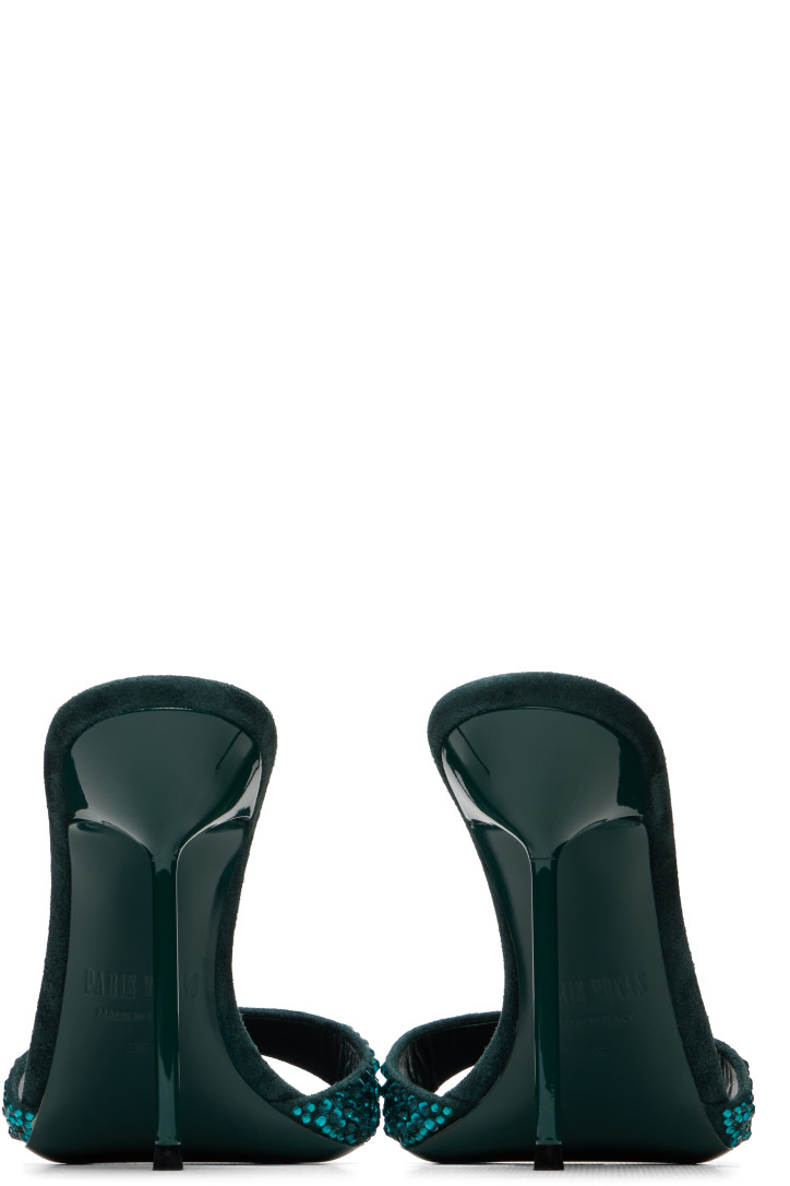 Paris Texas Green Lidia 105 Mule Heeled Sandals — photo 2