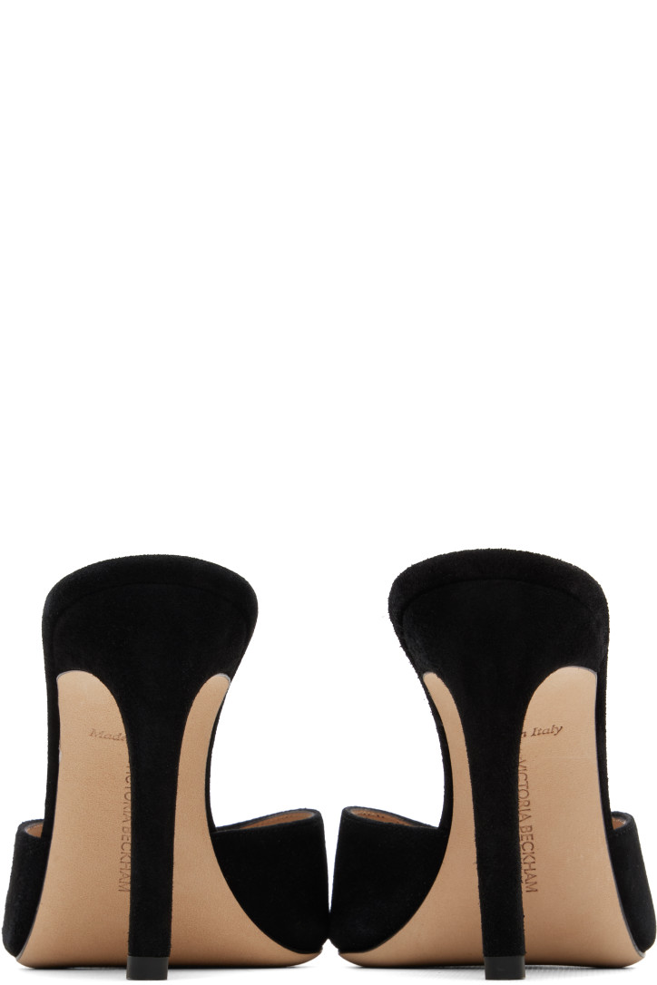 Victoria Beckham Black Harlow Open Toe 100 Heels — photo 2