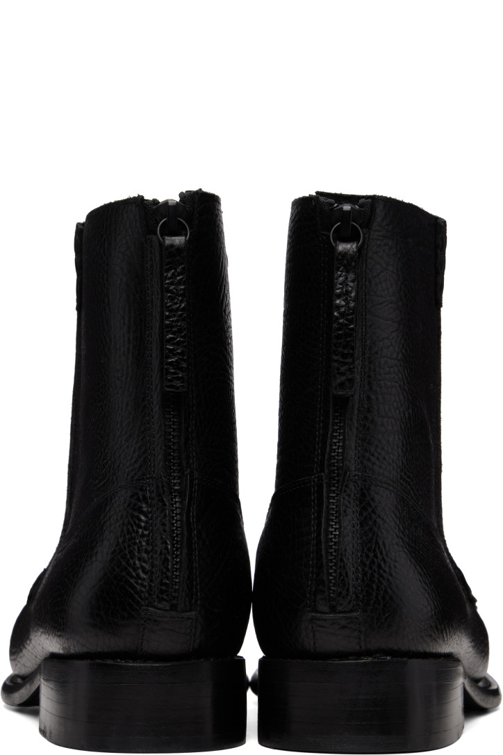 Hereu Black Quadra Grainy Boots — photo 2