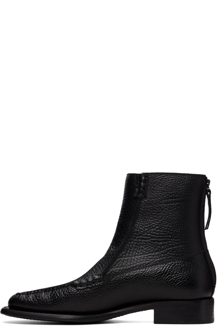 Hereu Black Quadra Grainy Boots — photo 3