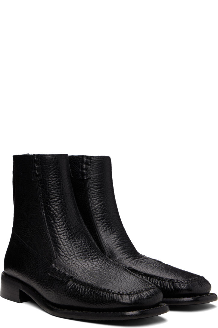 Hereu Black Quadra Grainy Boots — photo 4