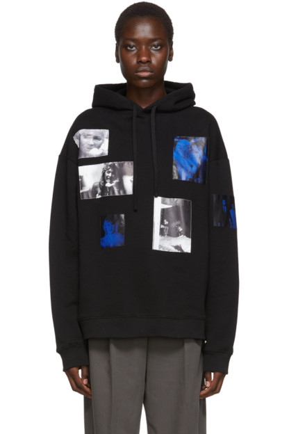 Raf Simons - Black Patch Picture Hoodie