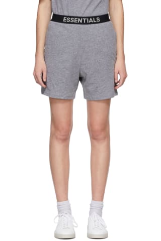 [21FW 신상] 피어오브갓 에센셜 라운지 반바지 Essentials Grey Jersey Lounge Shorts,Heather grey