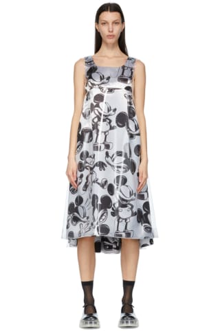 Comme des Garcons Silver Disney Edition Mickey Mouse Layered Dress
