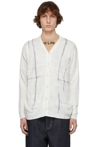 メンズ 白・ホワイトカーディガンを着こなす 2021 ブランド  Styling 