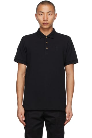 Burberry Black Button Detail Burton Polo