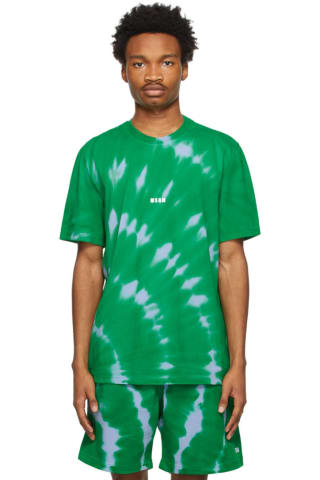 MSGM 타이 반팔티 Green Tie-Dye T-Shirt