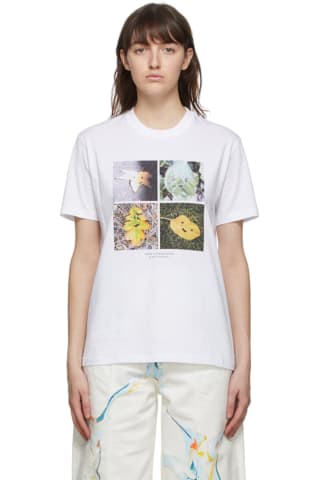 Stella McCartney White Faces In Places T-Shirt