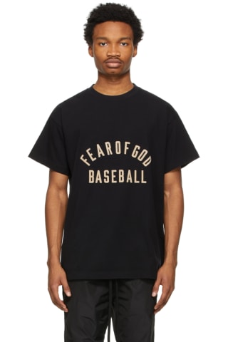 피어오브갓 맨 베이스볼 티셔츠 (BTS 진, 준호 착용) Fear of God Black Baseball T-Shirt