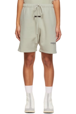[21FW 신상] 피어오브갓 에센셜 스웻 반바지 Essentials Green Fleece Sweat Shorts,Concrete