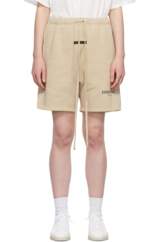 [21FW 신상] 피어오브갓 에센셜 스웻 반바지 Essentials Beige Fleece Sweat Shorts,Linen